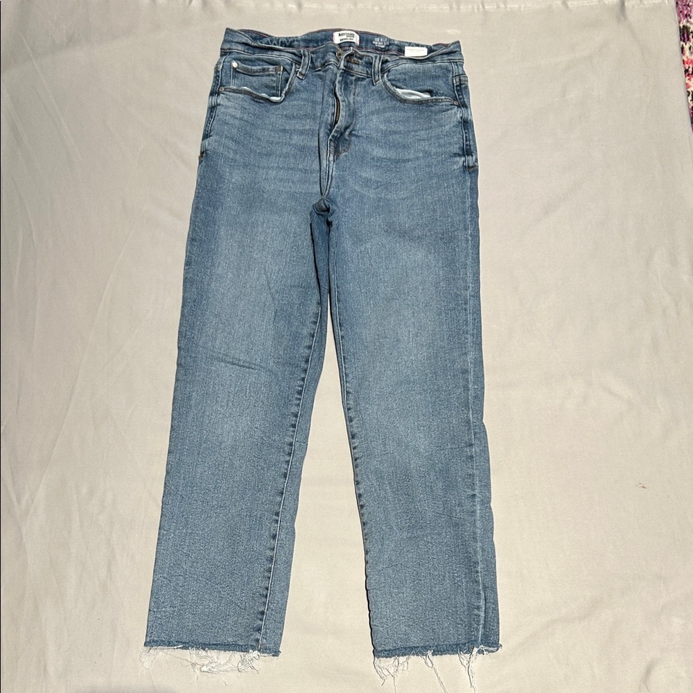 Kensie Cropped Ankle Jeans in Blue